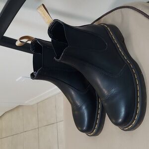 Dr Marten Chelsea Boots, Size 5, Black, Vegan, Lug Sole